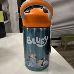 Bluey 14oz Stainless Steel Double Wall Valiant Bottle Zak Designs Leak Proof